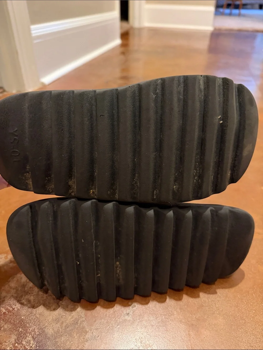 Yeezy Men's Black Slide Sandals - Minimal Open-Toe Slip-Ons